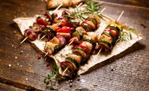 Chicken and Vegetable Skewers